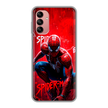 Силиконовый чехол на Samsung Galaxy A04s с принтом Spiderman Человек паук Силиконовый чехол на Samsung Galaxy A04s с принтом Spiderman Человек паук