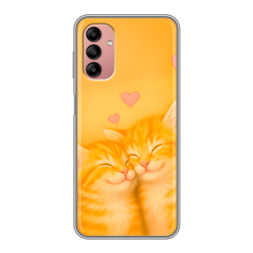 Силиконовый чехол на Samsung Galaxy A04s с принтом Милые котята