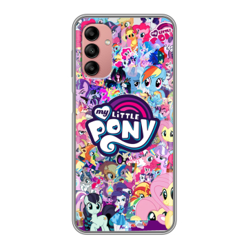 Силиконовый чехол на Samsung Galaxy A04s с принтом My little pony Дружба чудо