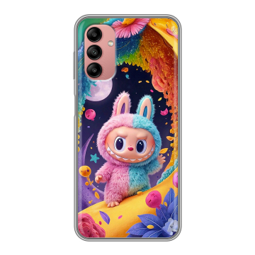 Силиконовый чехол на Samsung Galaxy A04s с принтом Labubu Лабубу Силиконовый чехол на Samsung Galaxy A04s с принтом Labubu Лабубу