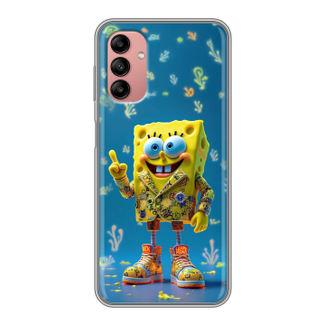 Силиконовый чехол на Samsung Galaxy A04s с принтом Спанч боб Спанчбоб