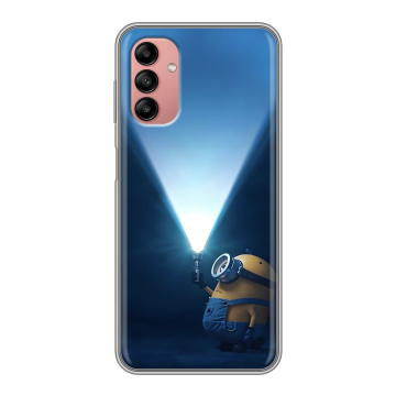 Силиконовый чехол на Samsung Galaxy A04s с принтом Миньоны