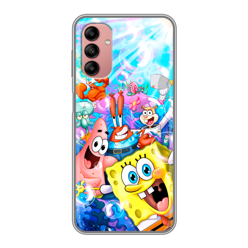 Силиконовый чехол на Samsung Galaxy A04s с принтом спанчбоб спанч боб Силиконовый чехол на Samsung Galaxy A04s с принтом спанчбоб спанч боб