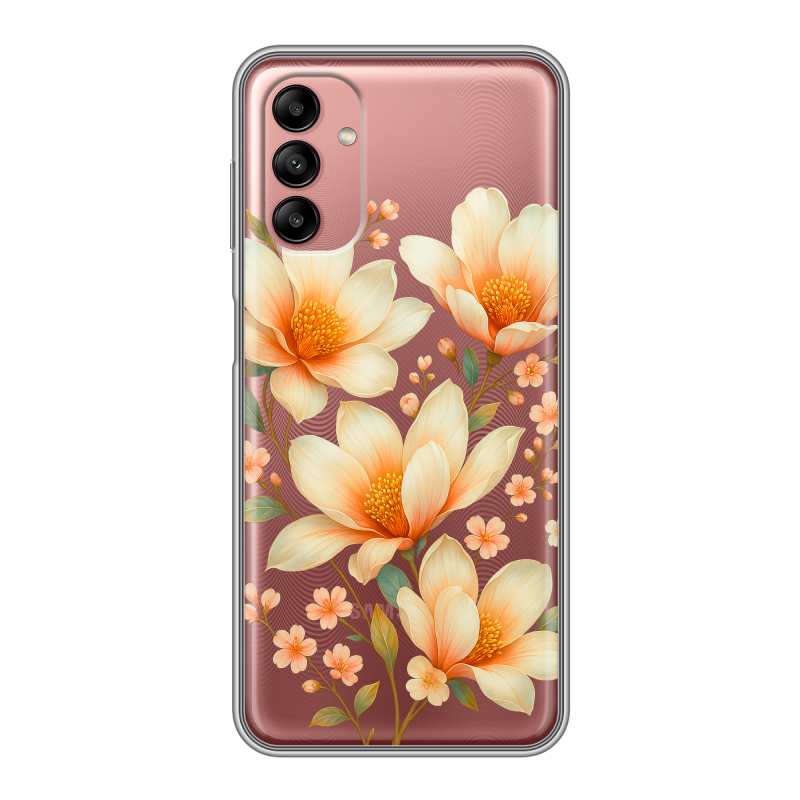 Силиконовый чехол на Samsung Galaxy A04s с принтом Цветы Силиконовый чехол на Samsung Galaxy A04s с принтом Цветы