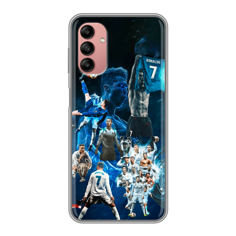 Силиконовый чехол на Samsung Galaxy A04s с принтом Реал Роналдо Силиконовый чехол на Samsung Galaxy A04s с принтом Реал Роналдо