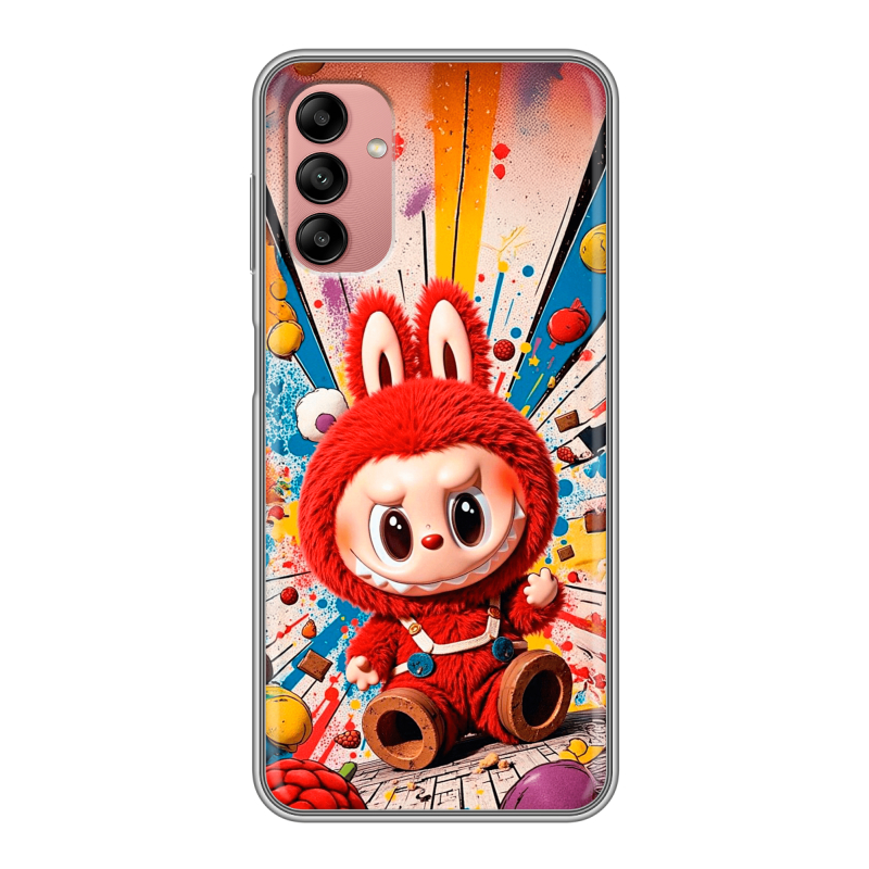 Силиконовый чехол на Samsung Galaxy A04s с принтом Labubu Лабубу Силиконовый чехол на Samsung Galaxy A04s с принтом Labubu Лабубу