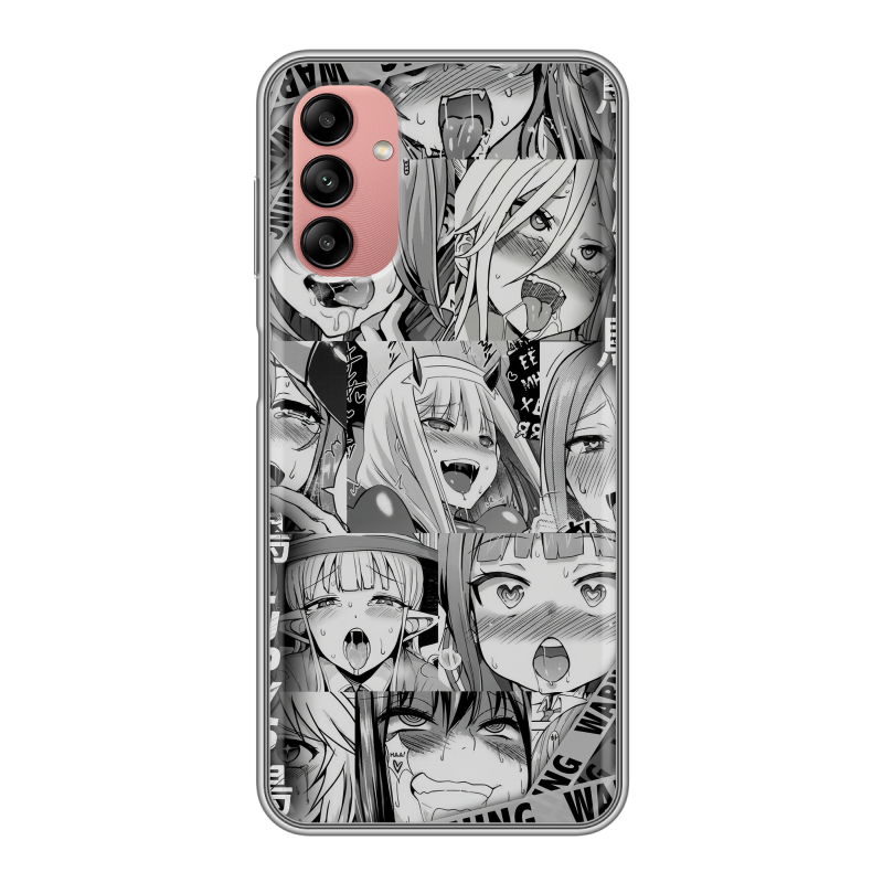 Силиконовый противоударный чехол на Samsung Galaxy A04s с принтом Ahegao Ахегао Аниме Силиконовый противоударный чехол на Samsung Galaxy A04s с принтом Ahegao Ахегао Аниме