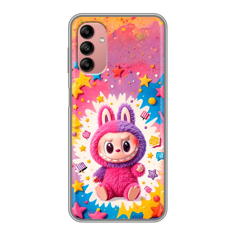 Силиконовый чехол на Samsung Galaxy A04s с принтом Labubu Лабубу Силиконовый чехол на Samsung Galaxy A04s с принтом Labubu Лабубу