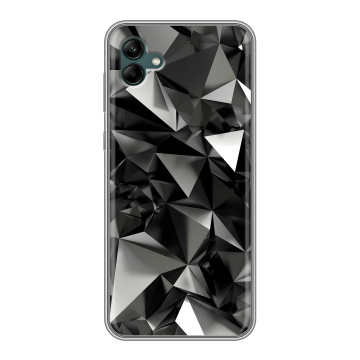 Силиконовый чехол на Samsung Galaxy A04 с принтом Черные кристаллы Силиконовый чехол на Samsung Galaxy A04 с принтом Черные кристаллы