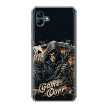 Силиконовый чехол на Samsung Galaxy A04 с принтом Скелет карты Силиконовый чехол на Samsung Galaxy A04 с принтом Скелет карты