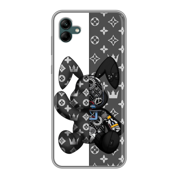 Силиконовый чехол на Samsung Galaxy A04 с принтом Луи робот Силиконовый чехол на Samsung Galaxy A04 с принтом Луи робот