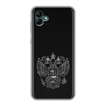 Силиконовый чехол на Samsung Galaxy A04 с принтом Герб России