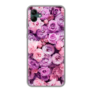 Силиконовый чехол на Samsung Galaxy A04 с принтом лавандовые розы