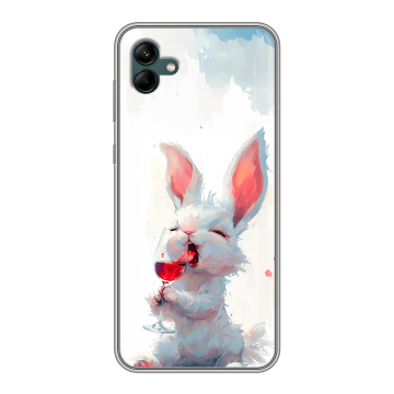 Силиконовый чехол на Samsung Galaxy A04 с принтом кролик зайчик Силиконовый чехол на Samsung Galaxy A04 с принтом кролик зайчик
