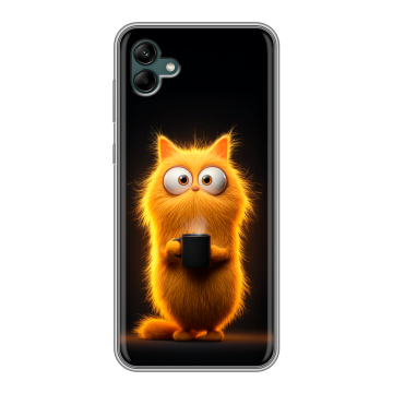 Силиконовый чехол на Samsung Galaxy A04 с принтом Смешной кот Силиконовый чехол на Samsung Galaxy A04 с принтом Смешной кот