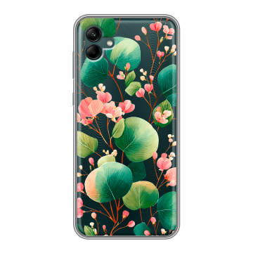 Силиконовый чехол на Samsung Galaxy A04 с принтом женский