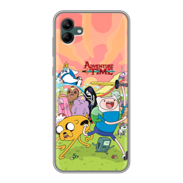 Силиконовый чехол на Samsung Galaxy A04 с принтом Adventure time Время приключений