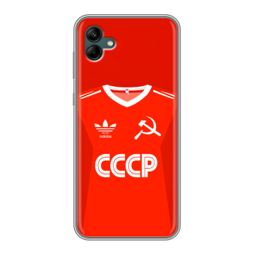 Силиконовый чехол на Samsung Galaxy A04 с принтом Флаг Герб СССР