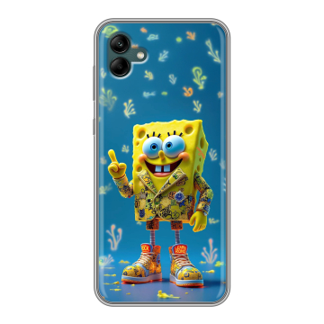 Силиконовый чехол на Samsung Galaxy A04 с принтом Спанч боб Спанчбоб