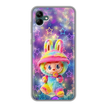 Силиконовый чехол на Samsung Galaxy A04 с принтом Labubu Лабубу Силиконовый чехол на Samsung Galaxy A04 с принтом Labubu Лабубу