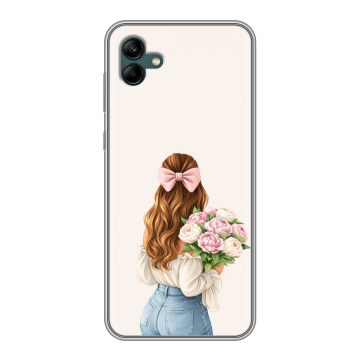 Силиконовый чехол на Samsung Galaxy A04 с принтом женский Силиконовый чехол на Samsung Galaxy A04 с принтом женский