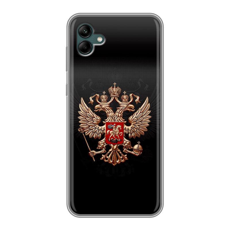 Силиконовый чехол на Samsung Galaxy A04 с принтом Герб России Силиконовый чехол на Samsung Galaxy A04 с принтом Герб России