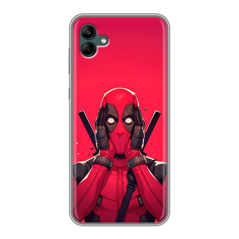 Силиконовый чехол на Samsung Galaxy A04 с принтом Дедпул Deadpool Силиконовый чехол на Samsung Galaxy A04 с принтом Дедпул Deadpool