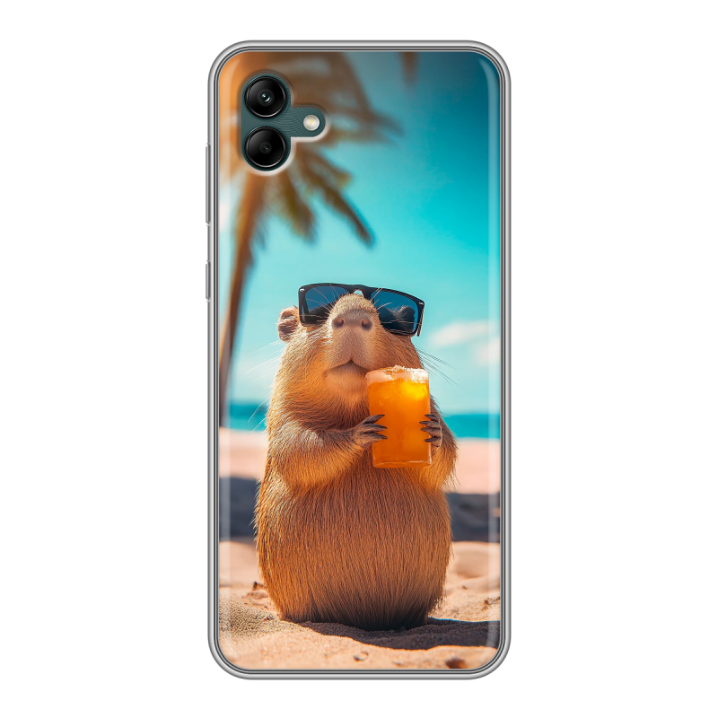 Силиконовый чехол на Samsung Galaxy A04 с принтом Капибара Силиконовый чехол на Samsung Galaxy A04 с принтом Капибара