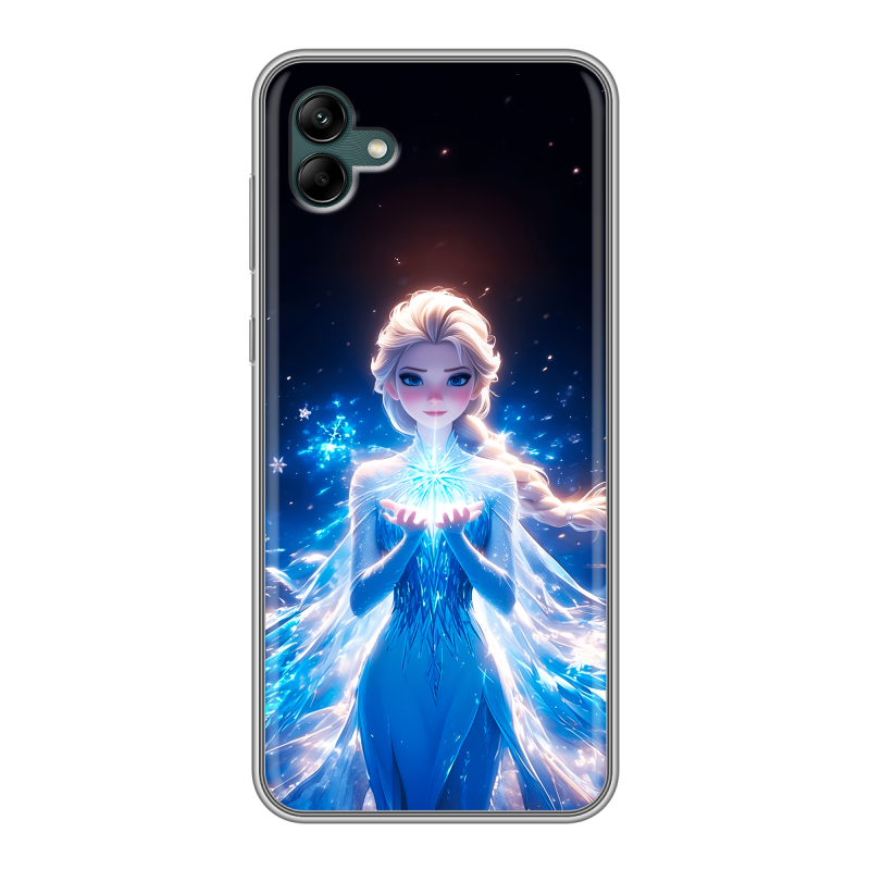 Силиконовый чехол на Samsung Galaxy A04 с принтом Холодное сердце Frozen Силиконовый чехол на Samsung Galaxy A04 с принтом Холодное сердце Frozen