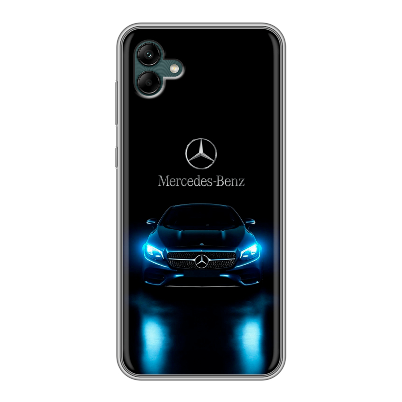 Силиконовый чехол на Samsung Galaxy A04 с принтом Mercedes Мерседес Силиконовый чехол на Samsung Galaxy A04 с принтом Mercedes Мерседес