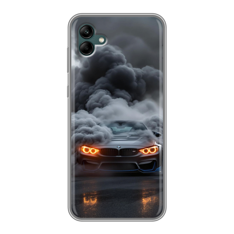 Силиконовый противоударный чехол на Samsung Galaxy A04 с принтом BMW БМВ Силиконовый противоударный чехол на Samsung Galaxy A04 с принтом BMW БМВ