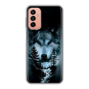 Силиконовый чехол на Samsung Galaxy M23 5G с принтом Лесной волк Силиконовый чехол на Samsung Galaxy M23 5G с принтом Лесной волк