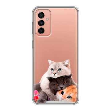 Силиконовый чехол на Samsung Galaxy M23 5G с принтом Кошки Силиконовый чехол на Samsung Galaxy M23 5G с принтом Кошки