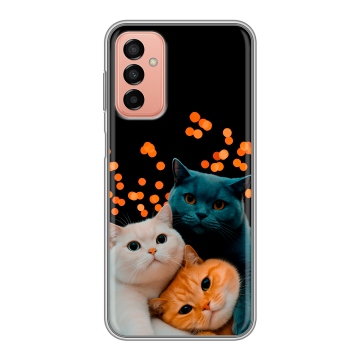 Силиконовый чехол на Samsung Galaxy M23 5G с принтом Кошки Силиконовый чехол на Samsung Galaxy M23 5G с принтом Кошки