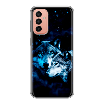 Силиконовый чехол на Samsung Galaxy M23 5G с принтом Волки Силиконовый чехол на Samsung Galaxy M23 5G с принтом Волки