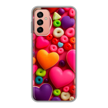 Силиконовый чехол на Samsung Galaxy M23 5G с принтом Сердечки Силиконовый чехол на Samsung Galaxy M23 5G с принтом Сердечки