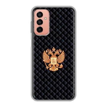 Силиконовый чехол на Samsung Galaxy M23 5G с принтом Герб России принт Силиконовый чехол на Samsung Galaxy M23 5G с принтом Герб России принт