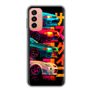 Силиконовый чехол на Samsung Galaxy M23 5G с принтом Гоночные машины Силиконовый чехол на Samsung Galaxy M23 5G с принтом Гоночные машины