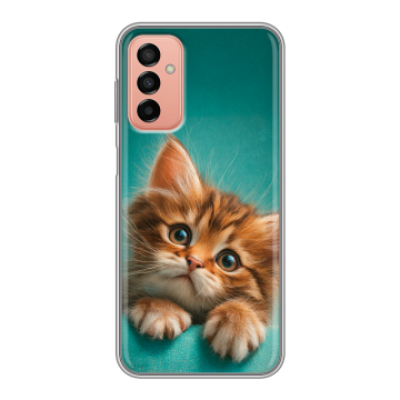 Силиконовый чехол на Samsung Galaxy M23 5G с принтом котенок Силиконовый чехол на Samsung Galaxy M23 5G с принтом котенок