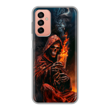 Силиконовый чехол на Samsung Galaxy M23 5G с принтом Скелет и карты Силиконовый чехол на Samsung Galaxy M23 5G с принтом Скелет и карты