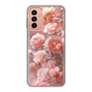 Силиконовый чехол на Samsung Galaxy M23 5G с принтом Розовые розы Силиконовый чехол на Samsung Galaxy M23 5G с принтом Розовые розы