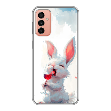 Силиконовый чехол на Samsung Galaxy M23 5G с принтом кролик зайчик Силиконовый чехол на Samsung Galaxy M23 5G с принтом кролик зайчик