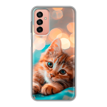 Силиконовый чехол на Samsung Galaxy M23 5G с принтом котик Силиконовый чехол на Samsung Galaxy M23 5G с принтом котик