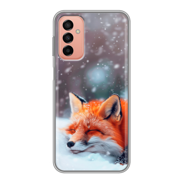 Силиконовый чехол на Samsung Galaxy M23 5G с принтом лиса Силиконовый чехол на Samsung Galaxy M23 5G с принтом лиса
