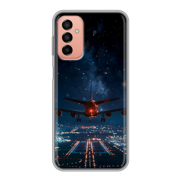 Силиконовый чехол на Samsung Galaxy M23 5G с принтом самолет Силиконовый чехол на Samsung Galaxy M23 5G с принтом самолет