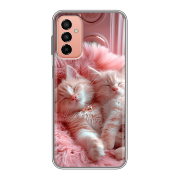 Силиконовый чехол на Samsung Galaxy M23 5G с принтом котята котики