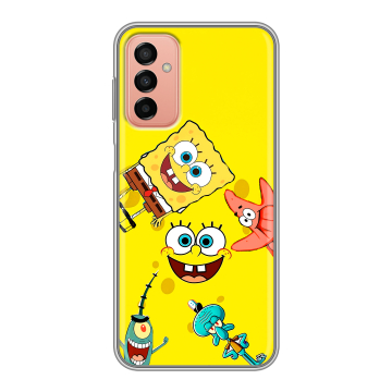 Силиконовый чехол на Samsung Galaxy M23 5G с принтом Спанч боб Спанчбоб Силиконовый чехол на Samsung Galaxy M23 5G с принтом Спанч боб Спанчбоб