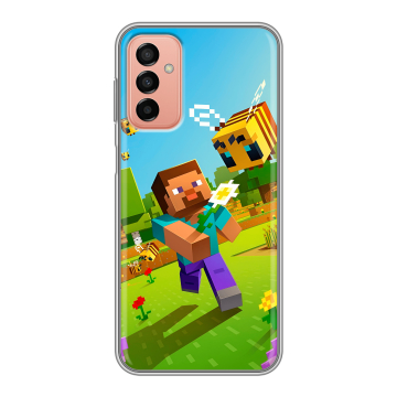 Силиконовый чехол на Samsung Galaxy M23 5G с принтом Майнкрафт Minecraft Силиконовый чехол на Samsung Galaxy M23 5G с принтом Майнкрафт Minecraft