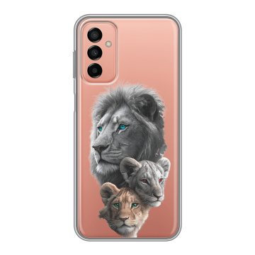 Силиконовый чехол на Samsung Galaxy M23 5G с принтом Львы Силиконовый чехол на Samsung Galaxy M23 5G с принтом Львы