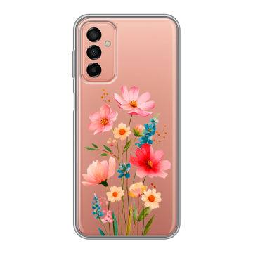 Силиконовый чехол на Samsung Galaxy M23 5G с принтом Цветы Силиконовый чехол на Samsung Galaxy M23 5G с принтом Цветы